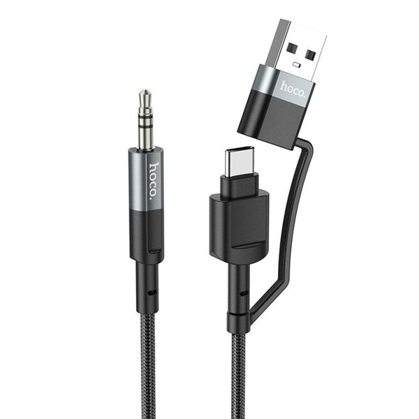 Hoco UPA23 2 in 1 Type-C + USB TO 3.5 mm Digital Audio Conversion Cable