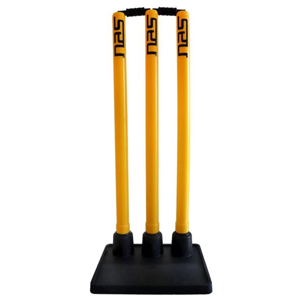 NAS Cricket Pop Up Stumps Wickets 2KG Pressurized Base for Best Stability