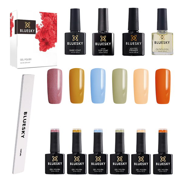 Bluesky UV Gel Polish - Femme Fatale 6 Pack Matte