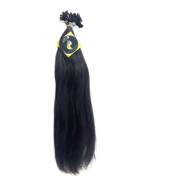 K Bonds U tip Double drawn 45cm Light black 100pcs ( Great Beauty)