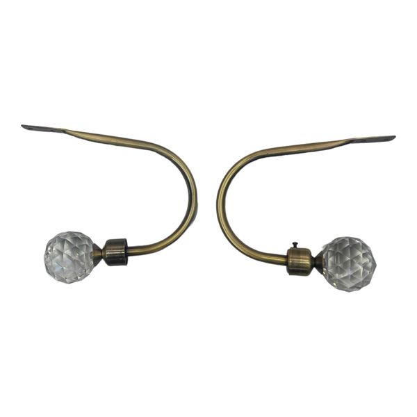 Curtain Tiebacks Anti Gold Crystal