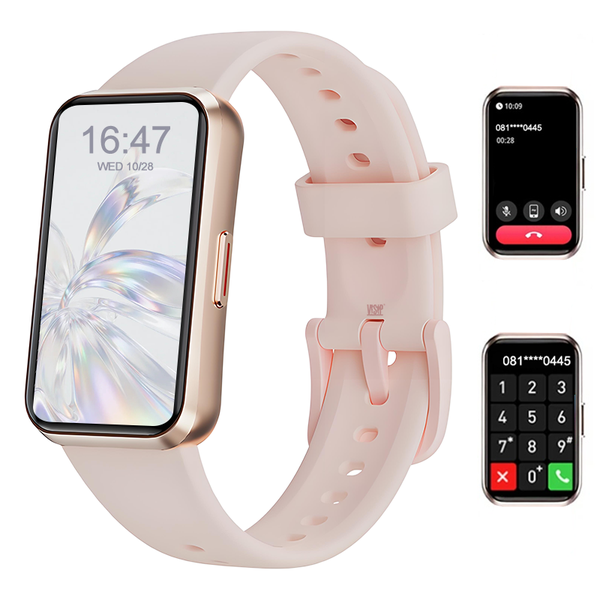 Pink Smart Watch with Heart Rate Monitor, GPS &amp; Fitness Tracking for Women