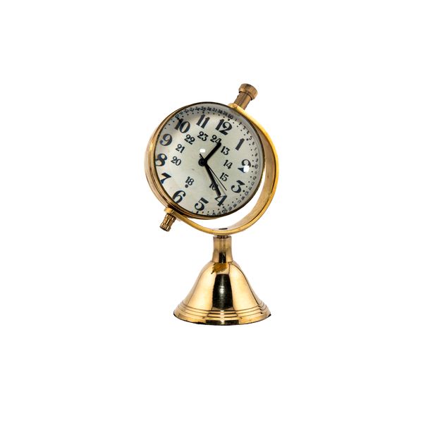 Brass Antique Desk and Shelf 3" Clock