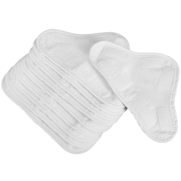 10 Packs Steam Mop Microfiber Cloth Pad Compatible With H2O Triple-Cornered Mop