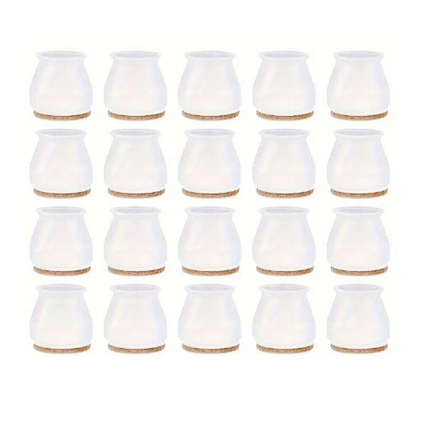 Silicone Chair Leg Protectors - Set Of 20