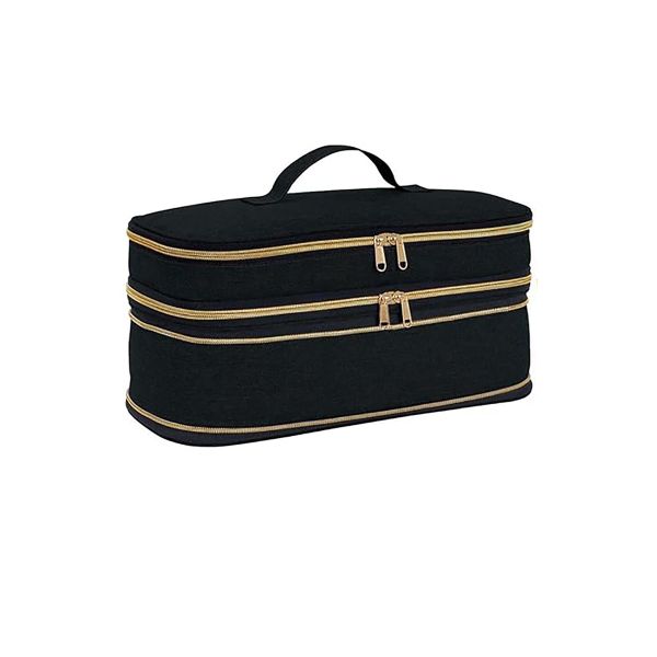 Double-Layer Makeup Bag Hair Dryer Travel Carrying Case Bag Toiletry Bag