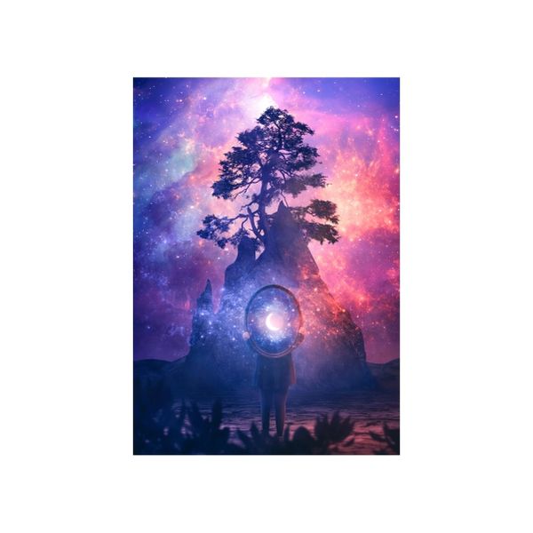 Moonlight stars Abstract - A1 poster