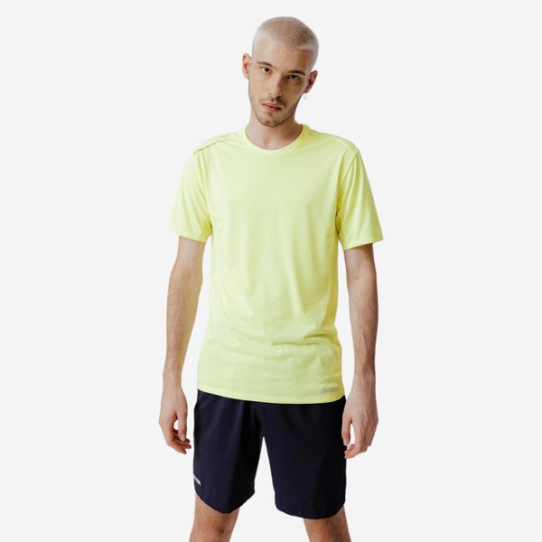 Kiprun Men's Running T-Shirt- Neon