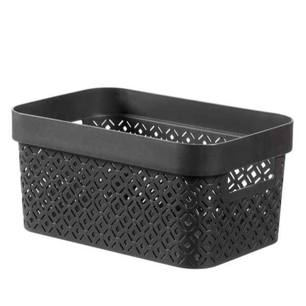 Curver By Keter Terrazzo 4.5L Storage Basket - Black
