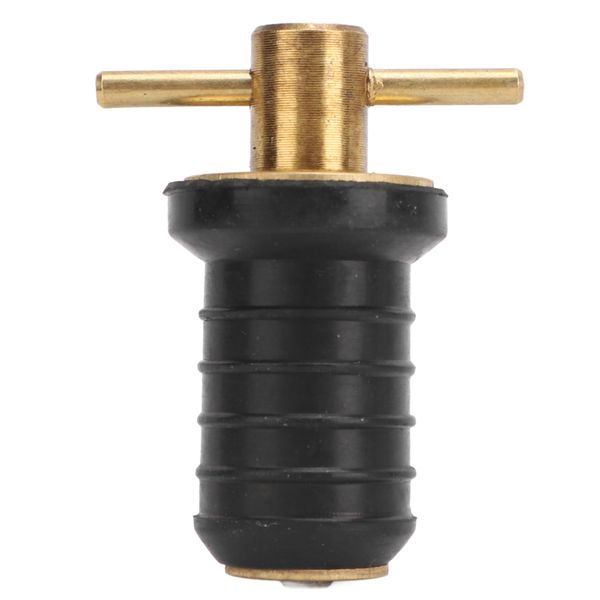Marine Boat Brass Drain Plug 0.6inch Twist Turn Seal