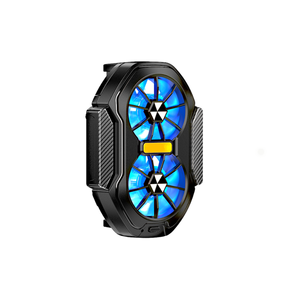 Mobile Phone Cooler, Air-Cooled Wireless Dual Fan Back Clip Cooler
