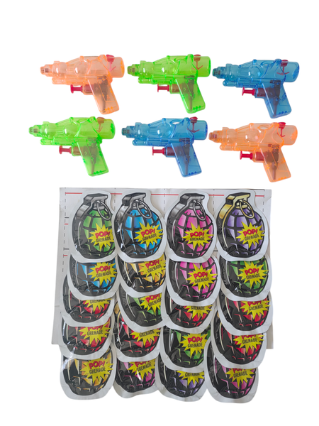 Kids War Set - Water Guns and Pop Grenades