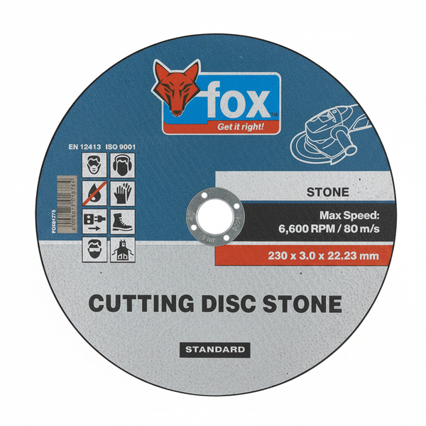 Fox - Masonry Cutting Disc - 3.0mm Thickness, 22.23mm Arbor - 230mm