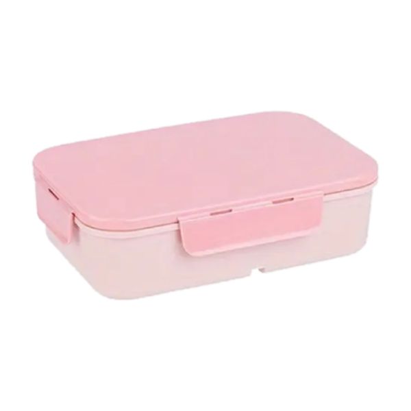 SmartHome Bento Lunch Box with 3 Compartments - Pink