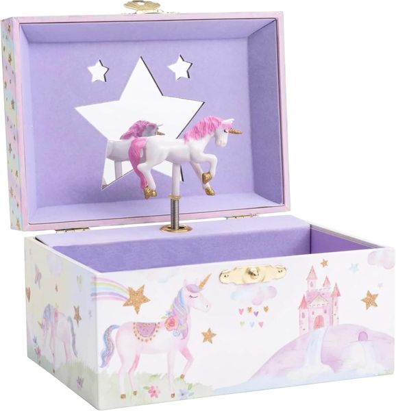 Children's Unicorn Music Box With Drawer - 15x10.8x8.6cm