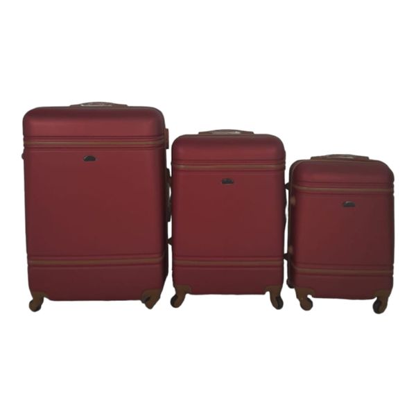 SMTE-Quad wheel Quality Travel Ware 3 Piece Luggage Set
