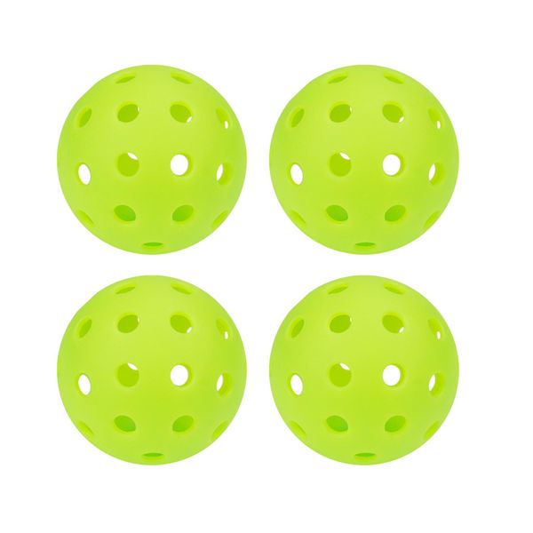 LED Pickleball Balls 74mm 40 Holes Pickleballs for Indoor Night Play