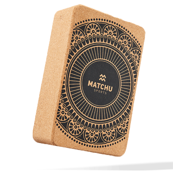 Cork Yoga Block - Sustainable Firm Grip Block for Stability &amp; Support