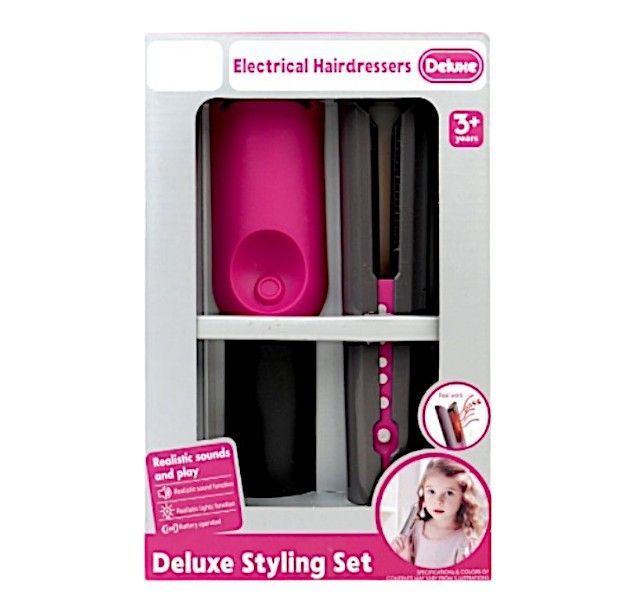 Electrical Hairdresser Straightening Iron with a Stand Toy