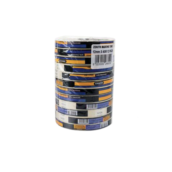 Zenith- Masking Tape 40m- 3 Pack Of 12