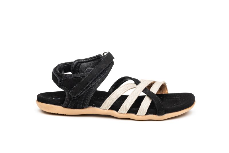 Alxir Ladies Hook &amp; Loop Ankle Strap Sandals with Hook and Loop