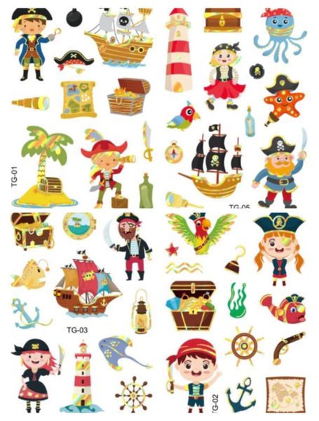 Kids Tattoos - Bronzing Range - Pirates are real