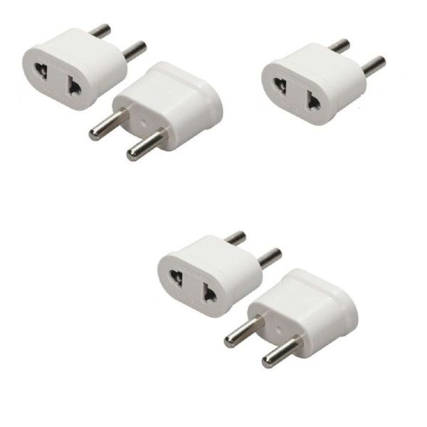 Copper US to EU Power Travel Adapter - Pack of 5