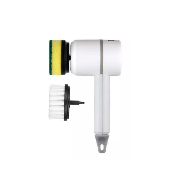 Velta - Cordless Electric Spin Scrubber with Cleaning Brush - White