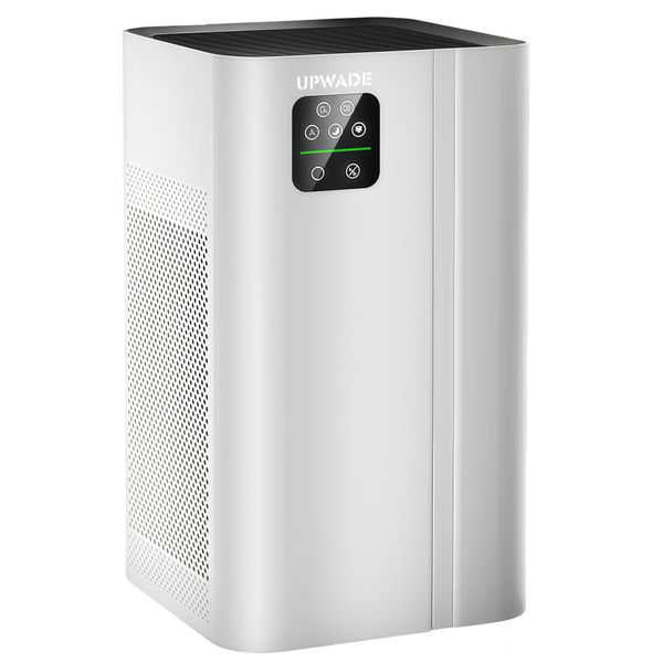 Smart Air Purifier with UVC Light &amp; HEPA13 Filter for Home 80m