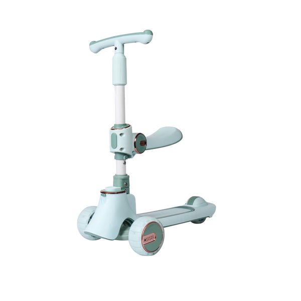 Kids 3-Wheel Push Scooter with LED Lights &amp; Music