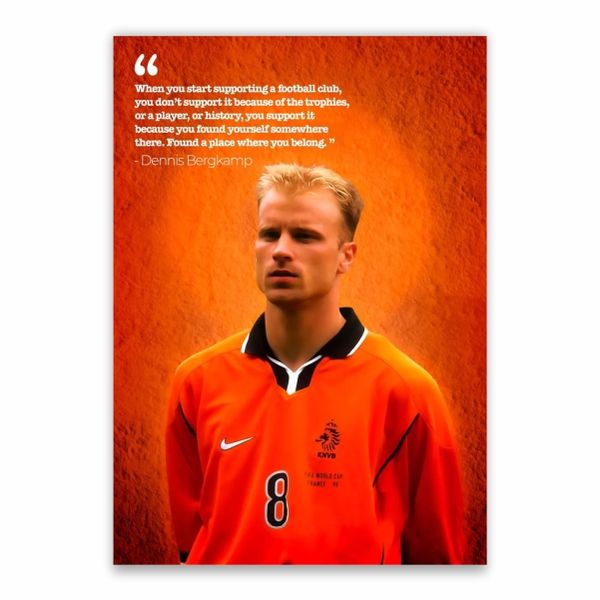 The Dutch Bergkamp Quote Poster - A1