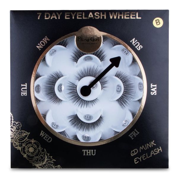 Futurity Beauty - 7 Days Easy to Use Eyelash Wheel - 7 Pairs