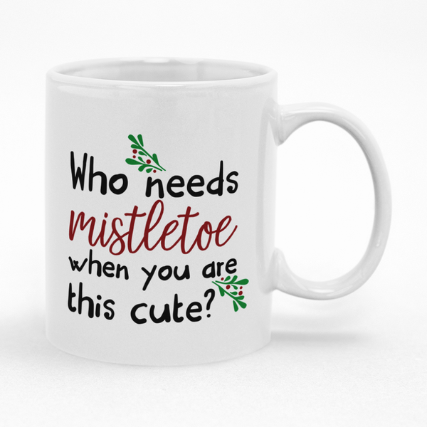 Who Needs Misletoe When You're This Cute Christmas Coffee Cup Mug Gift Idea