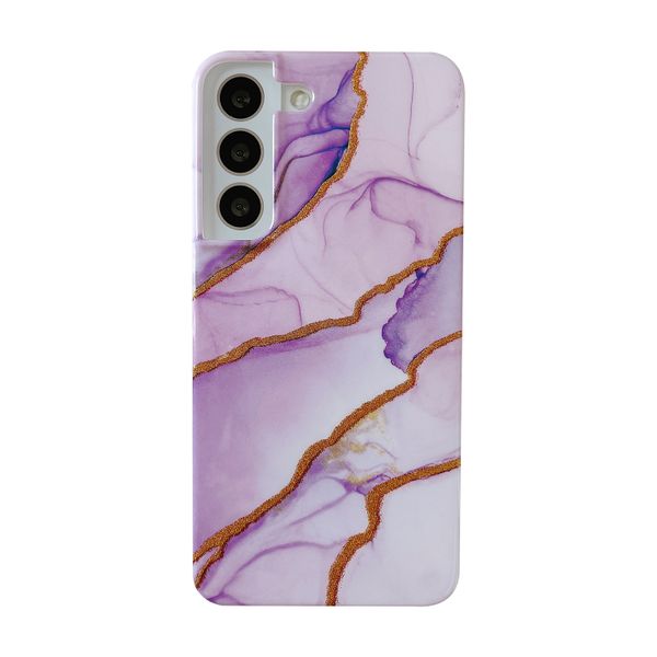 Gold Glitter Marble Design Phone Cover for Samsung Galaxy S22 Plus