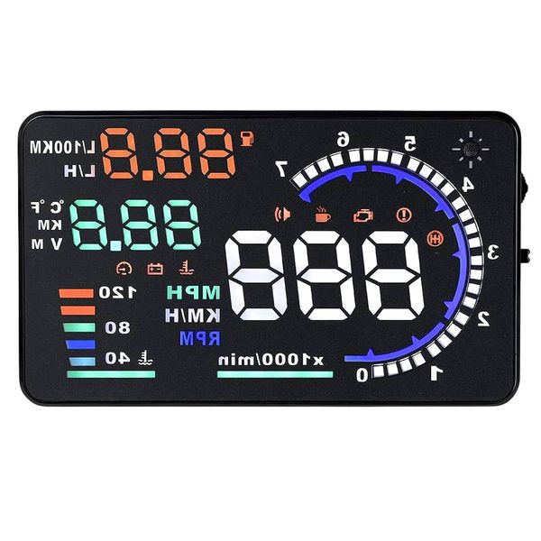 Universal OBD HUD A8 Digital Head-Up Display RPM Speedometer