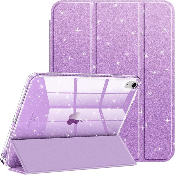 Purple iPad Case with Pencil Holder: Compatible with iPad 10th/11th Gen