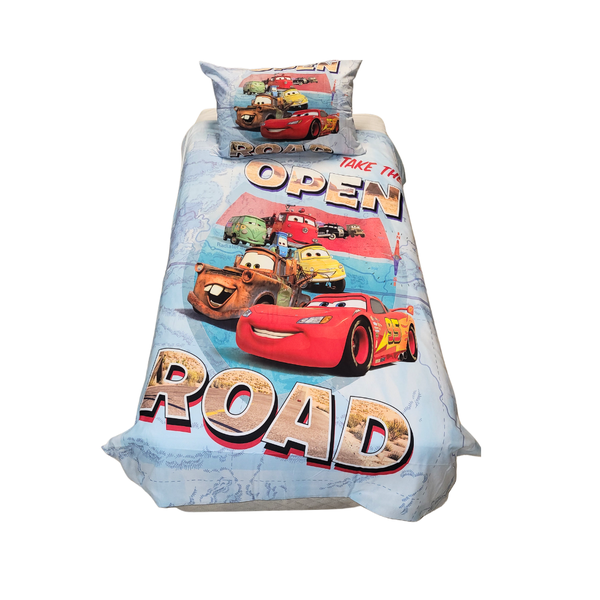 Cars 3D Printed Single Bed Duvet Cover Set