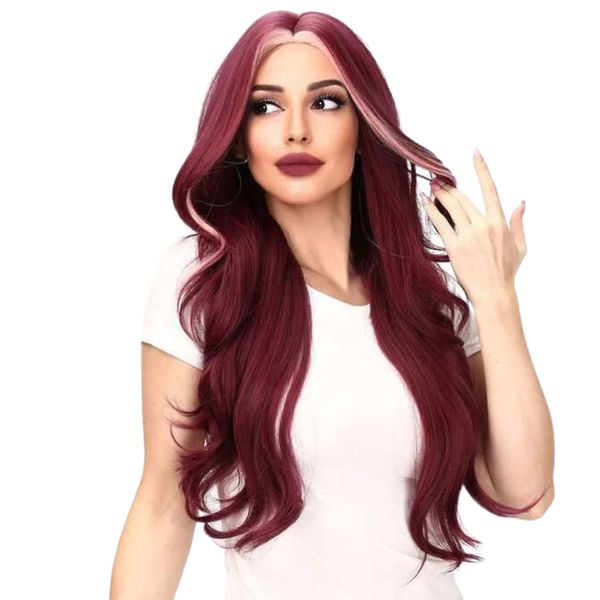 Celestial Synthetic Wig - Mulberry Frost Fusion