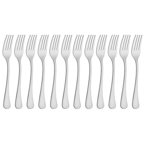 Tramontina 12 Piece Dessert Fork Zurique Range Stainless Steel Dishwasher Safe