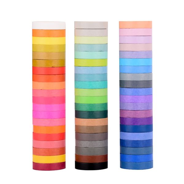 Washi Tape Box Set of 60 Colors (Variety Set) - Small