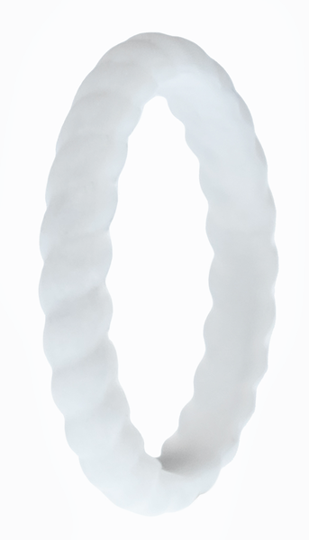 Silicone Ring - Woman - Twisted White