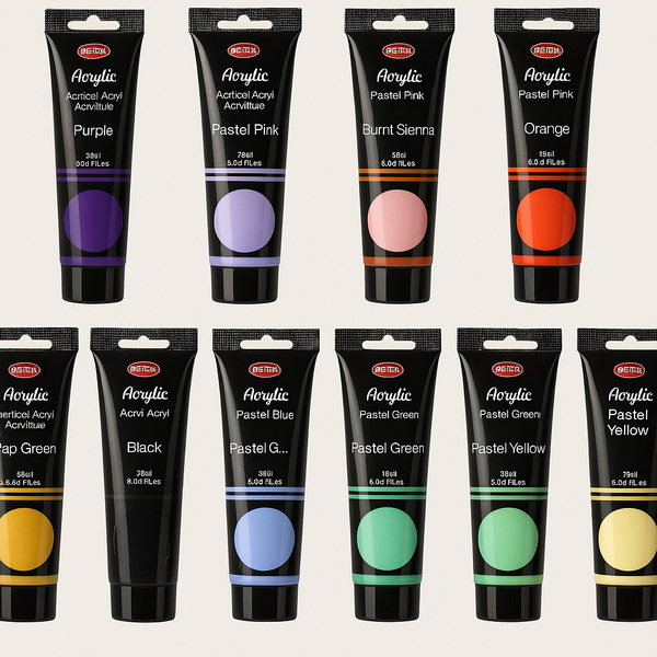 Beifa Acrylic Paint 75ml - Premium Artist Color Series 10 Tubes