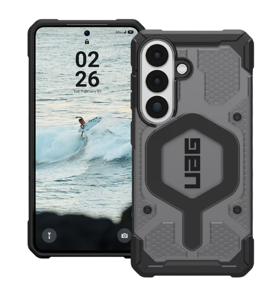 UAG Pathfinder Clear Rugged Case Compatible With Samsung Galaxy S26 - Ash