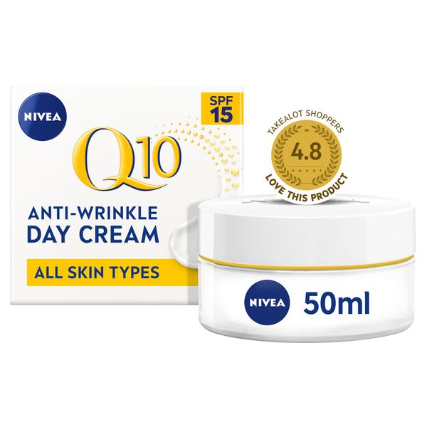 NIVEA Q10 Anti-Wrinkle Power Firming Day Cream SPF15, Face Cream, 50ml