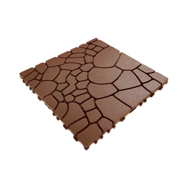 12"x12" Plastic Interlocking Deck Tiles,44 Pack Outdoor Patio Flooring