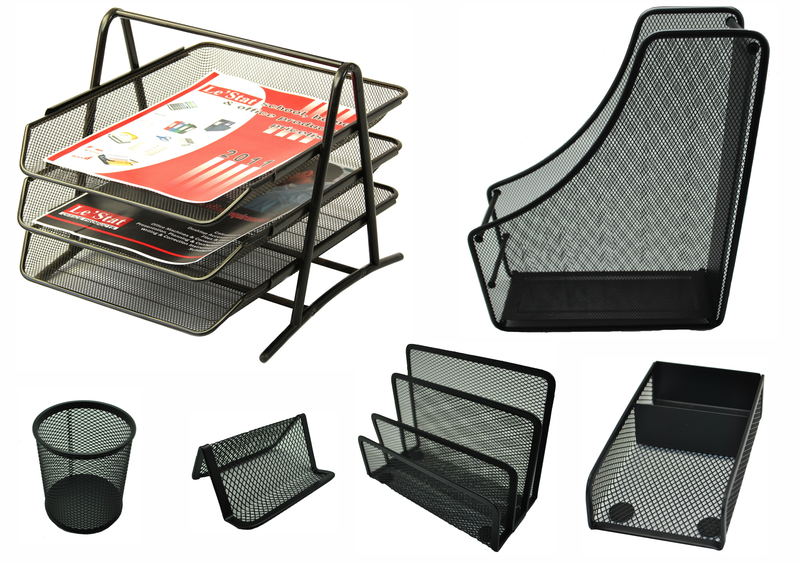 Le' Stat 6 Piece Mesh Desk Set