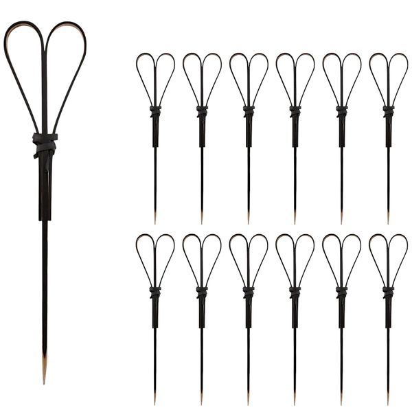 200 Piece Black Bamboo Knot Cocktail Picks