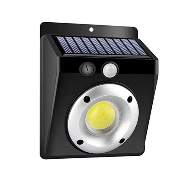 Outdoor Portable Waterproof COB LED PIR Motion Detect Solar Wall Light