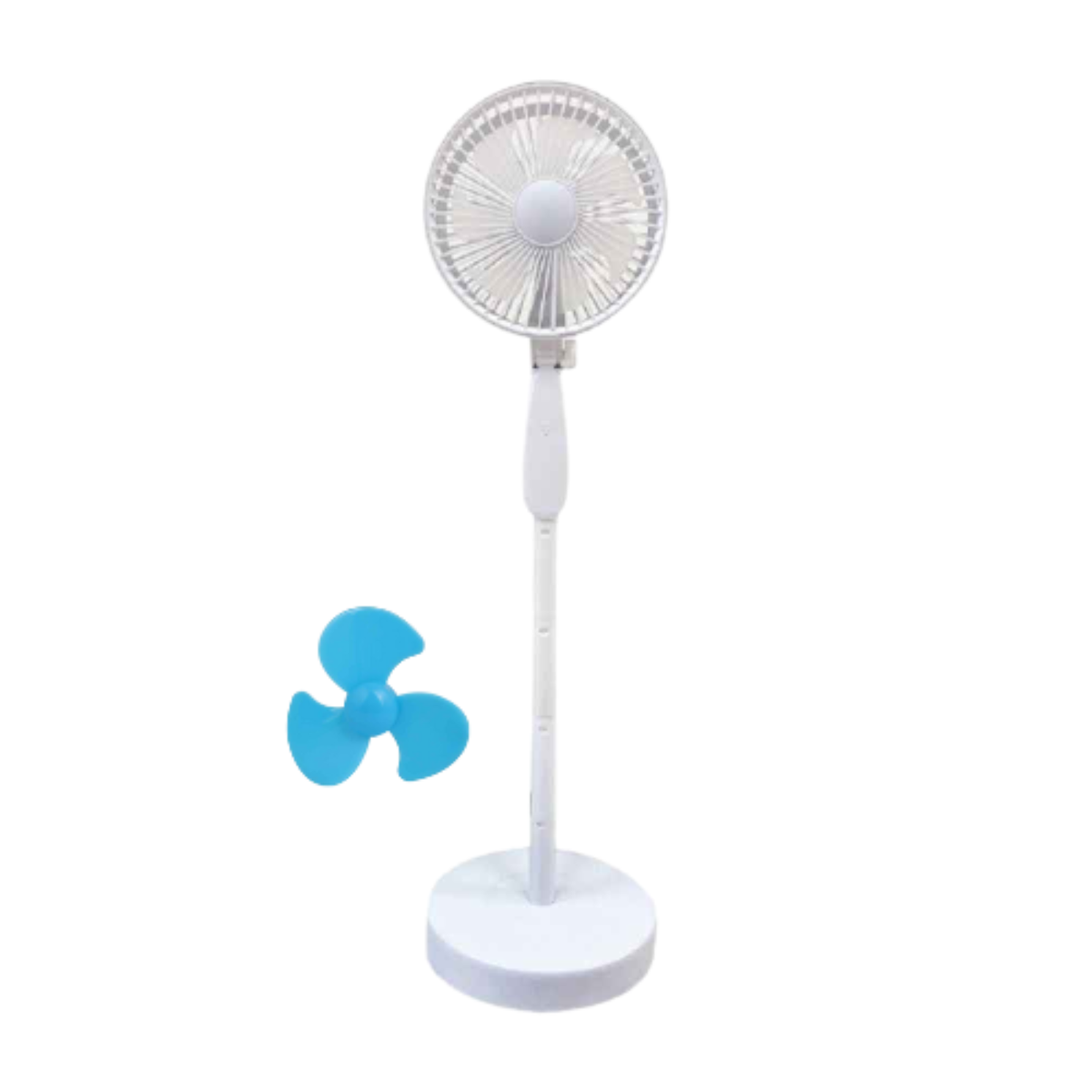 White Controlled Floor Fan