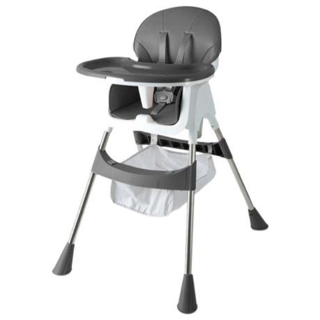 Multifunctional Adjustable Baby Feeding High Chair -Grey Image